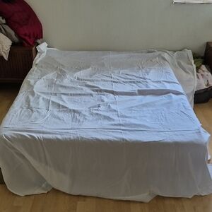 Emonia White Queen Size Sheet 90" X 102" 100% Microfiber